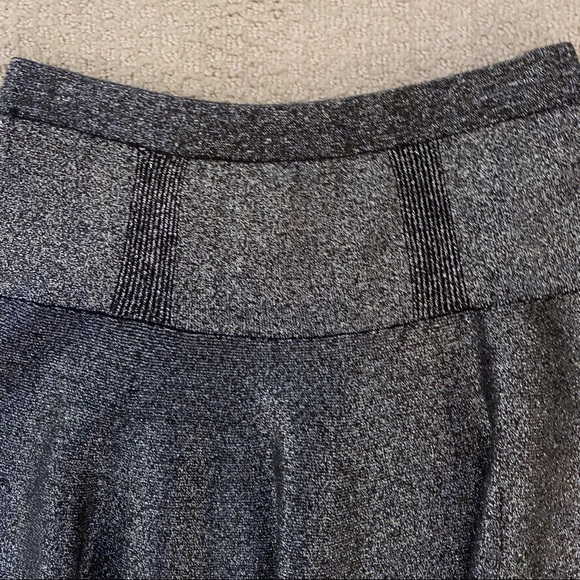 Candies Sparkly Fit and Flare Mini Skirt Charcoal Gray with Shine - Picture 2 of 3